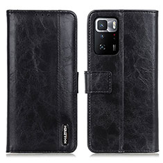 Coque Portefeuille Livre Cuir Etui Clapet M11L pour Xiaomi Redmi Note 10 Pro 5G Noir