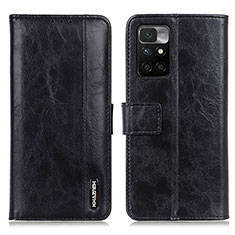 Coque Portefeuille Livre Cuir Etui Clapet M11L pour Xiaomi Redmi Note 11 4G (2021) Noir