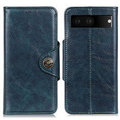 Coque Portefeuille Livre Cuir Etui Clapet M12L pour Google Pixel 7 5G Bleu