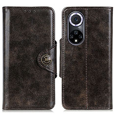 Coque Portefeuille Livre Cuir Etui Clapet M12L pour Huawei Honor 50 5G Bronze