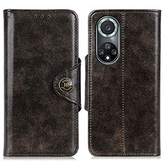 Coque Portefeuille Livre Cuir Etui Clapet M12L pour Huawei Honor 50 Pro 5G Bronze