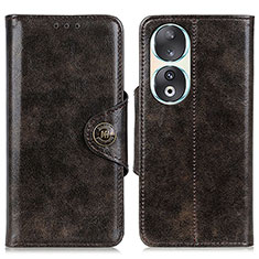 Coque Portefeuille Livre Cuir Etui Clapet M12L pour Huawei Honor 90 5G Bronze