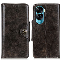 Coque Portefeuille Livre Cuir Etui Clapet M12L pour Huawei Honor 90 Lite 5G Bronze