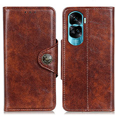 Coque Portefeuille Livre Cuir Etui Clapet M12L pour Huawei Honor 90 Lite 5G Marron