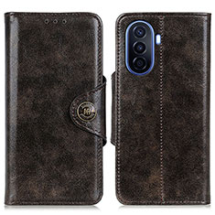 Coque Portefeuille Livre Cuir Etui Clapet M12L pour Huawei Nova Y70 Plus Bronze