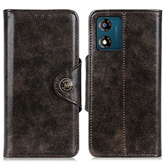 Coque Portefeuille Livre Cuir Etui Clapet M12L pour Motorola Moto E13 Bronze