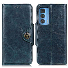 Coque Portefeuille Livre Cuir Etui Clapet M12L pour Motorola Moto Edge 20 Pro 5G Bleu