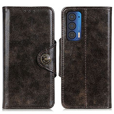 Coque Portefeuille Livre Cuir Etui Clapet M12L pour Motorola Moto Edge (2021) 5G Bronze