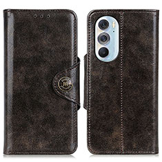 Coque Portefeuille Livre Cuir Etui Clapet M12L pour Motorola Moto Edge 30 Pro 5G Bronze