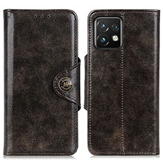 Coque Portefeuille Livre Cuir Etui Clapet M12L pour Motorola Moto Edge 40 Pro 5G Bronze