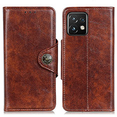 Coque Portefeuille Livre Cuir Etui Clapet M12L pour Motorola Moto Edge 40 Pro 5G Marron