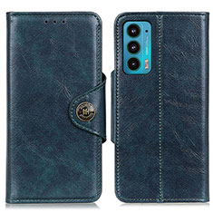 Coque Portefeuille Livre Cuir Etui Clapet M12L pour Motorola Moto Edge Lite 5G Bleu