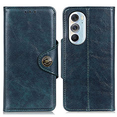 Coque Portefeuille Livre Cuir Etui Clapet M12L pour Motorola Moto Edge X30 5G Bleu