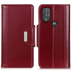 Coque Portefeuille Livre Cuir Etui Clapet M12L pour Motorola Moto G Power (2022) Rouge