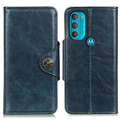 Coque Portefeuille Livre Cuir Etui Clapet M12L pour Motorola Moto G71 5G Bleu