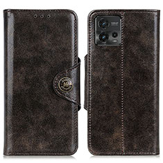 Coque Portefeuille Livre Cuir Etui Clapet M12L pour Motorola Moto G72 Bronze