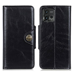 Coque Portefeuille Livre Cuir Etui Clapet M12L pour Motorola Moto G72 Noir