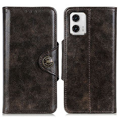 Coque Portefeuille Livre Cuir Etui Clapet M12L pour Motorola Moto G73 5G Bronze