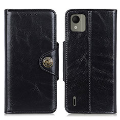 Coque Portefeuille Livre Cuir Etui Clapet M12L pour Nokia C110 Noir