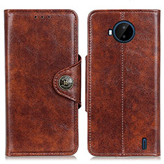 Coque Portefeuille Livre Cuir Etui Clapet M12L pour Nokia C20 Plus Marron