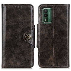 Coque Portefeuille Livre Cuir Etui Clapet M12L pour Nokia XR21 Bronze