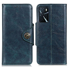 Coque Portefeuille Livre Cuir Etui Clapet M12L pour Oppo A16 Bleu