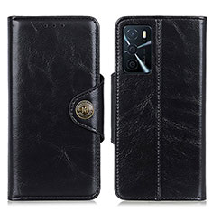 Coque Portefeuille Livre Cuir Etui Clapet M12L pour Oppo A16 Noir