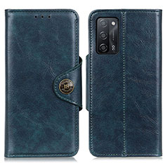 Coque Portefeuille Livre Cuir Etui Clapet M12L pour Oppo A53s 5G Bleu