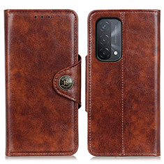 Coque Portefeuille Livre Cuir Etui Clapet M12L pour Oppo A54 5G Marron