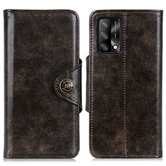 Coque Portefeuille Livre Cuir Etui Clapet M12L pour Oppo A74 4G Marron