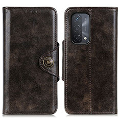 Coque Portefeuille Livre Cuir Etui Clapet M12L pour Oppo A74 5G Bronze