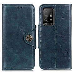 Coque Portefeuille Livre Cuir Etui Clapet M12L pour Oppo A94 5G Bleu