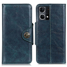 Coque Portefeuille Livre Cuir Etui Clapet M12L pour Oppo F21s Pro 4G Bleu