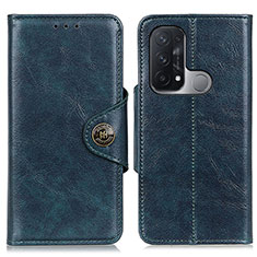 Coque Portefeuille Livre Cuir Etui Clapet M12L pour Oppo Reno5 A Bleu