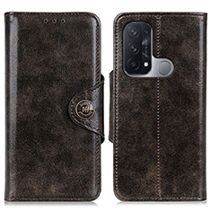 Coque Portefeuille Livre Cuir Etui Clapet M12L pour Oppo Reno5 A Bronze