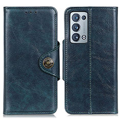 Coque Portefeuille Livre Cuir Etui Clapet M12L pour Oppo Reno6 Pro 5G Bleu