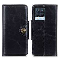 Coque Portefeuille Livre Cuir Etui Clapet M12L pour Realme 8 Pro Noir