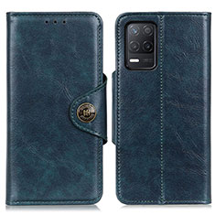 Coque Portefeuille Livre Cuir Etui Clapet M12L pour Realme 9 5G India Bleu