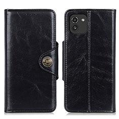 Coque Portefeuille Livre Cuir Etui Clapet M12L pour Samsung Galaxy A03 Noir