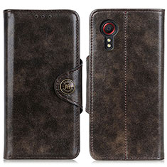 Coque Portefeuille Livre Cuir Etui Clapet M12L pour Samsung Galaxy XCover 5 SM-G525F Bronze