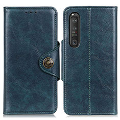 Coque Portefeuille Livre Cuir Etui Clapet M12L pour Sony Xperia 1 III Bleu