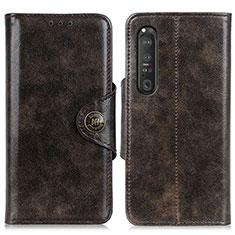 Coque Portefeuille Livre Cuir Etui Clapet M12L pour Sony Xperia 1 III Bronze