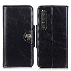 Coque Portefeuille Livre Cuir Etui Clapet M12L pour Sony Xperia 1 III Noir