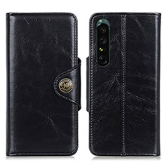 Coque Portefeuille Livre Cuir Etui Clapet M12L pour Sony Xperia 1 IV SO-51C Noir