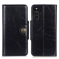 Coque Portefeuille Livre Cuir Etui Clapet M12L pour Sony Xperia 10 III SO-52B Noir