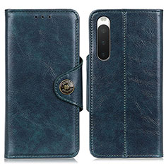 Coque Portefeuille Livre Cuir Etui Clapet M12L pour Sony Xperia 10 IV Bleu