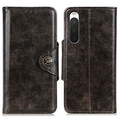 Coque Portefeuille Livre Cuir Etui Clapet M12L pour Sony Xperia 10 IV SO-52C Bronze