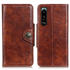 Coque Portefeuille Livre Cuir Etui Clapet M12L pour Sony Xperia 5 III Marron