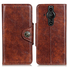 Coque Portefeuille Livre Cuir Etui Clapet M12L pour Sony Xperia PRO-I Marron