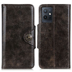 Coque Portefeuille Livre Cuir Etui Clapet M12L pour Vivo T1 5G India Bronze